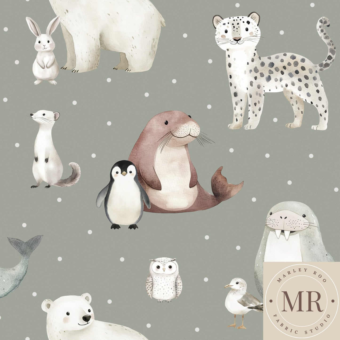 Arctic Friends - Moss 2.5" - Cotton Lycra Knit 220