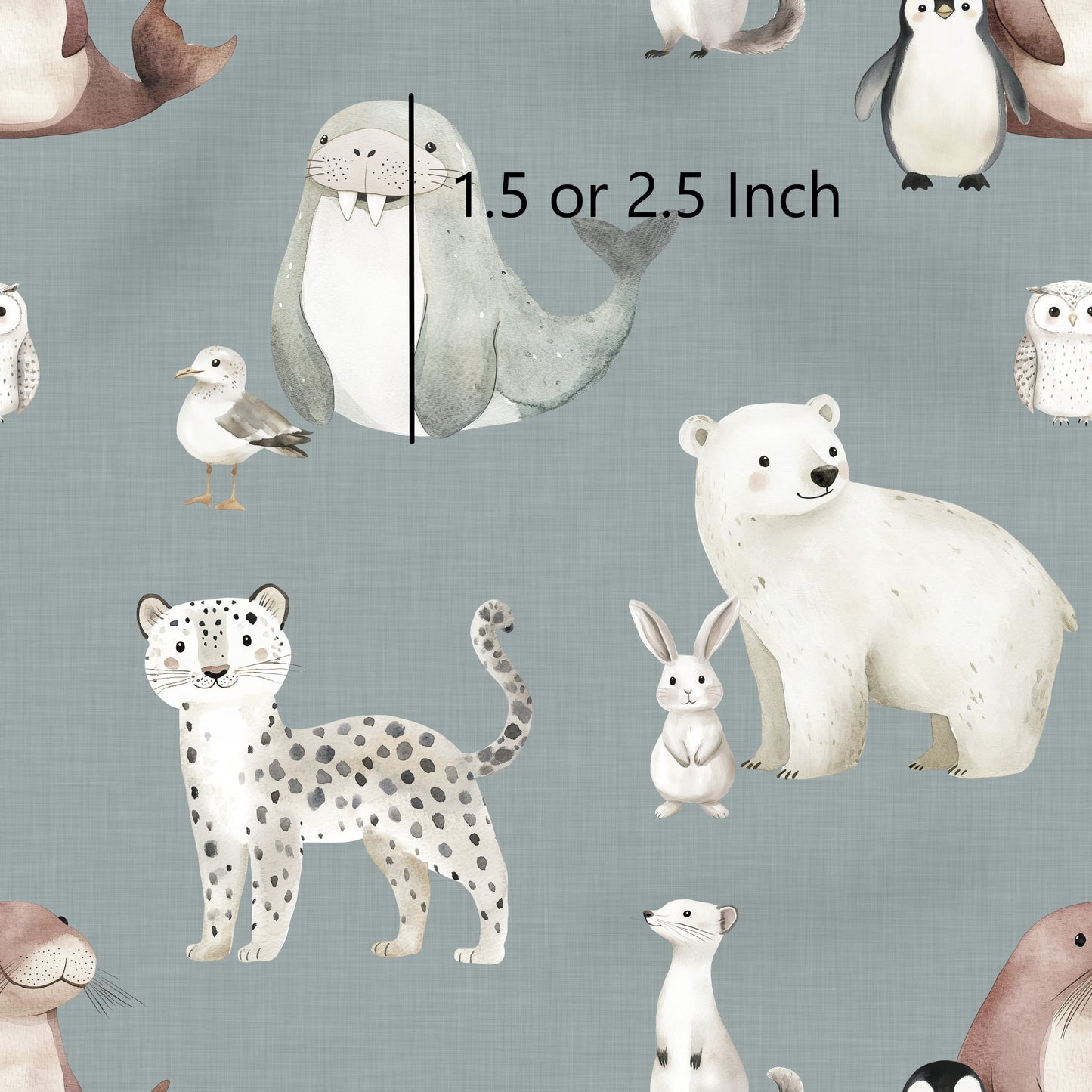November Pre Order - Arctic Friends Linen Steel