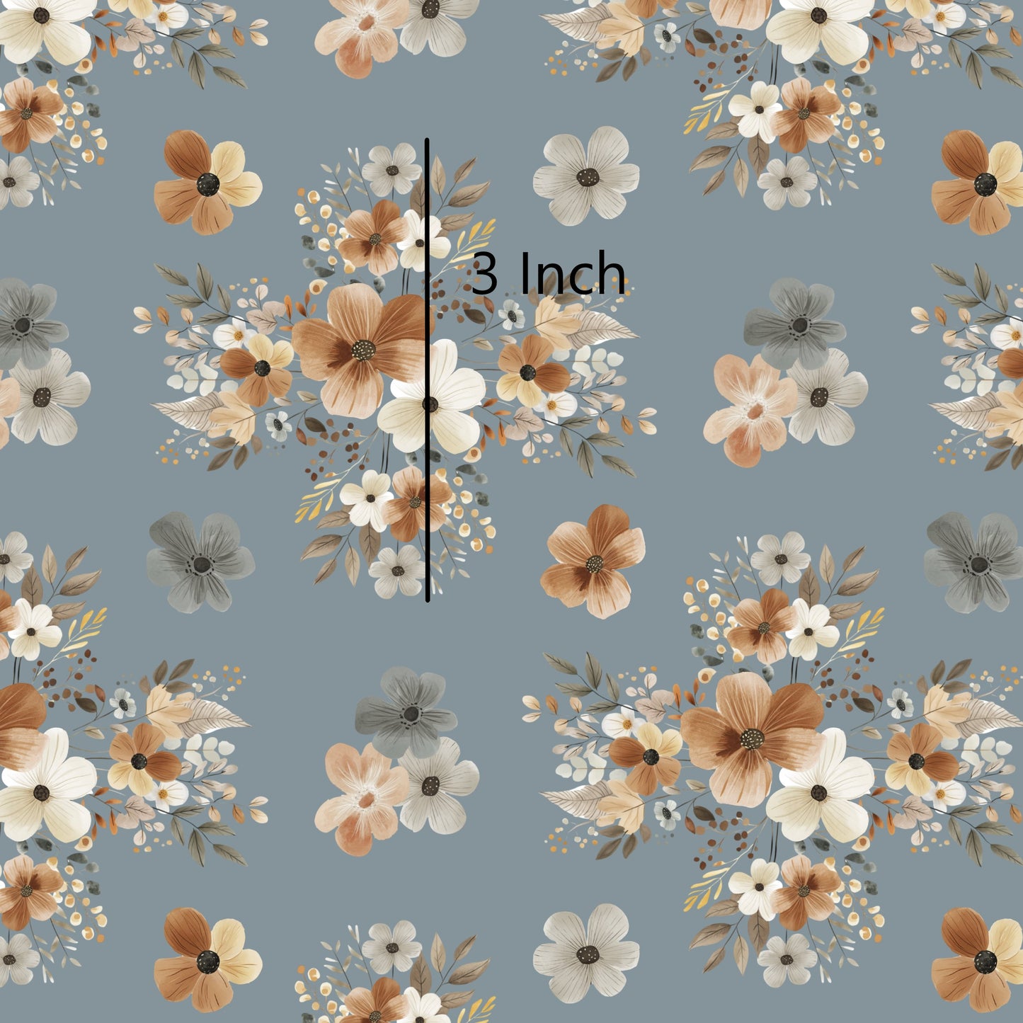 November Pre Order - Autumn Floral - Duck Egg