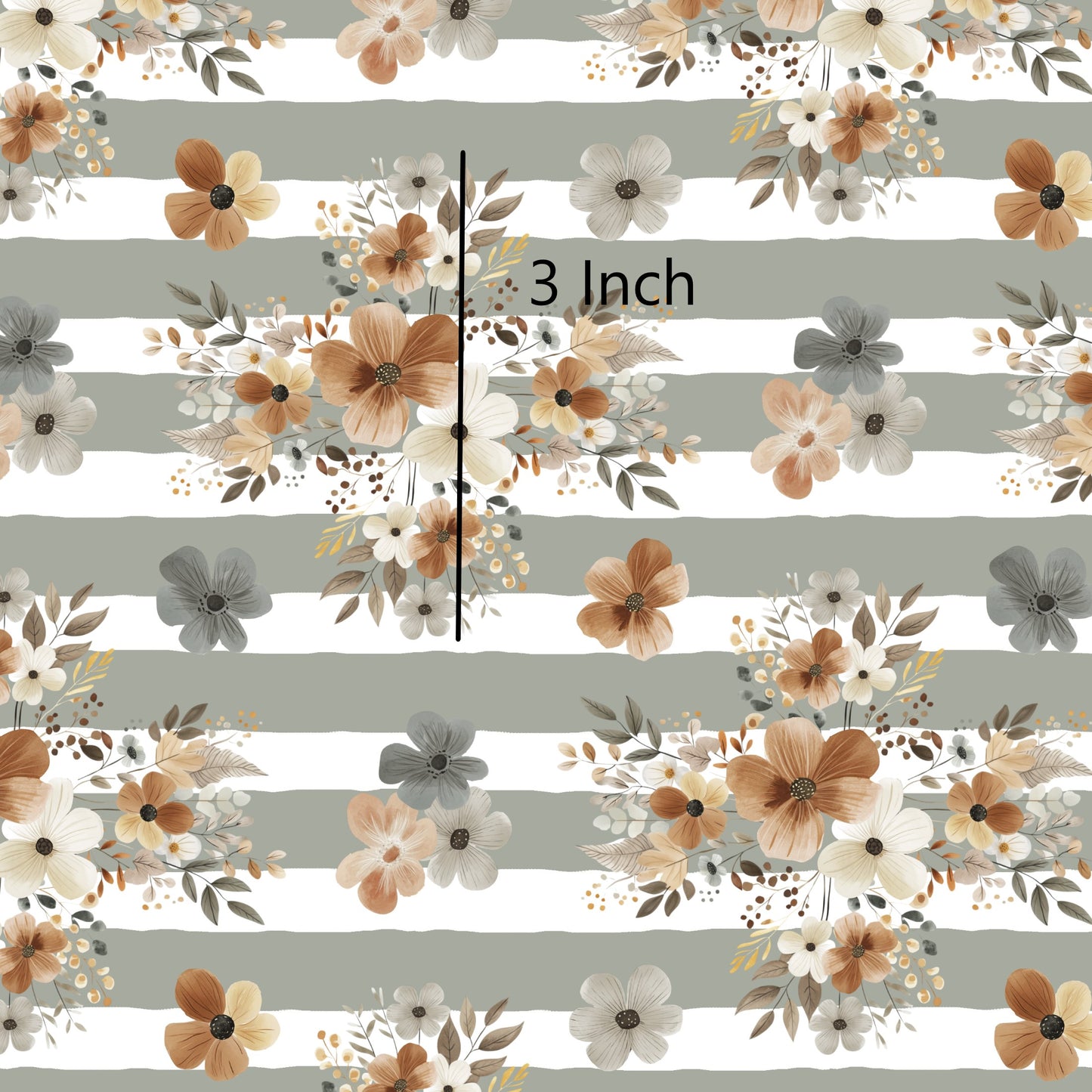 November Pre Order - Autumn Floral - Moss Stripe