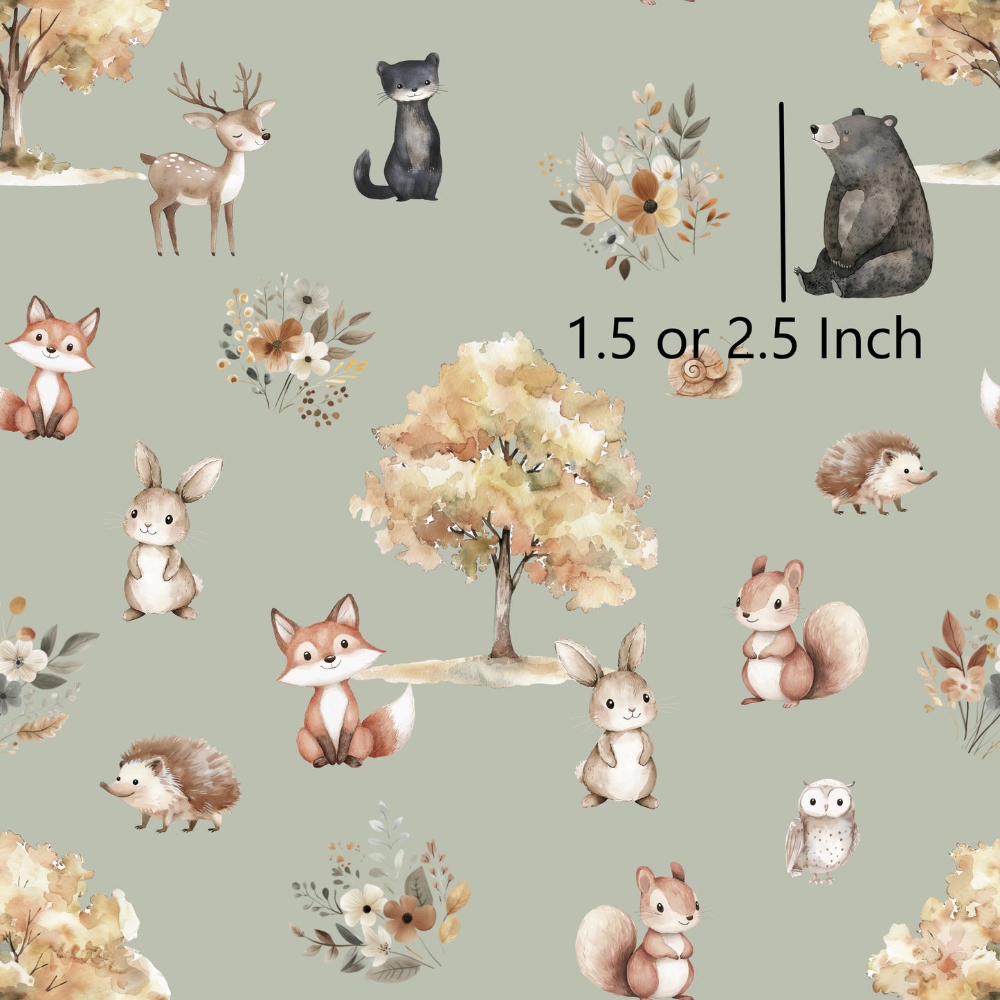 November Pre Order - Woodland Animals - Mint