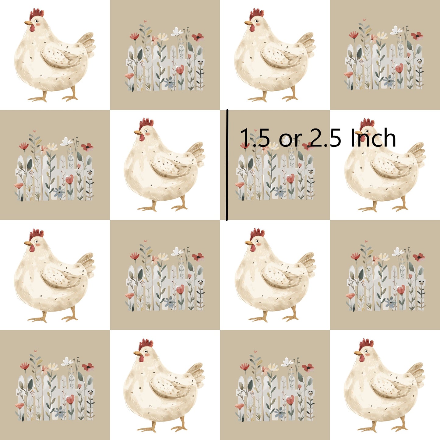 November Pre Order - Chicken & Flower - Check