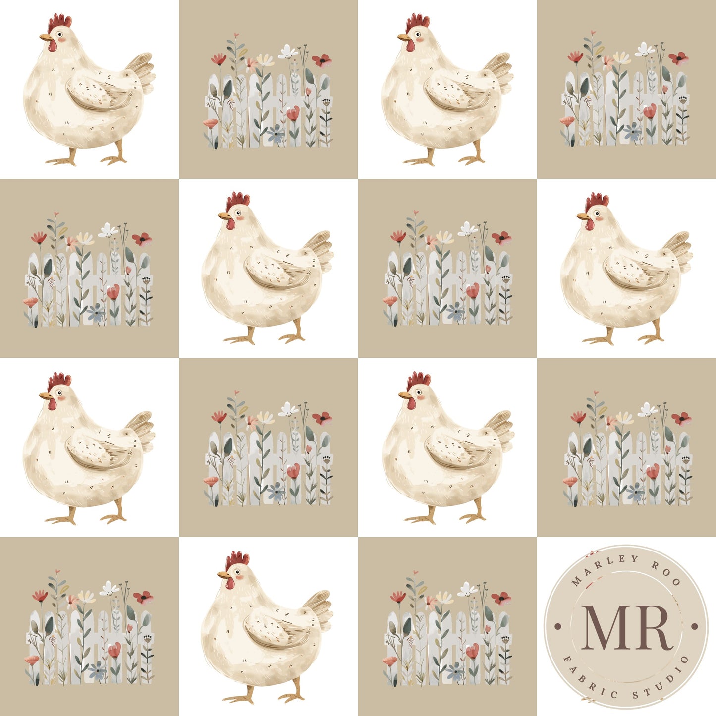 May Pre Order - Chicken & Flower - Check
