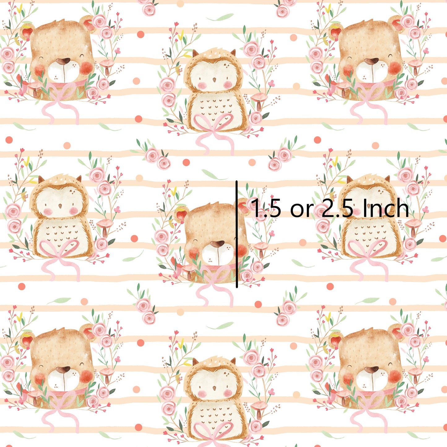 Betty & Olive Stripe 1.5" - Woven Cotton Fabric