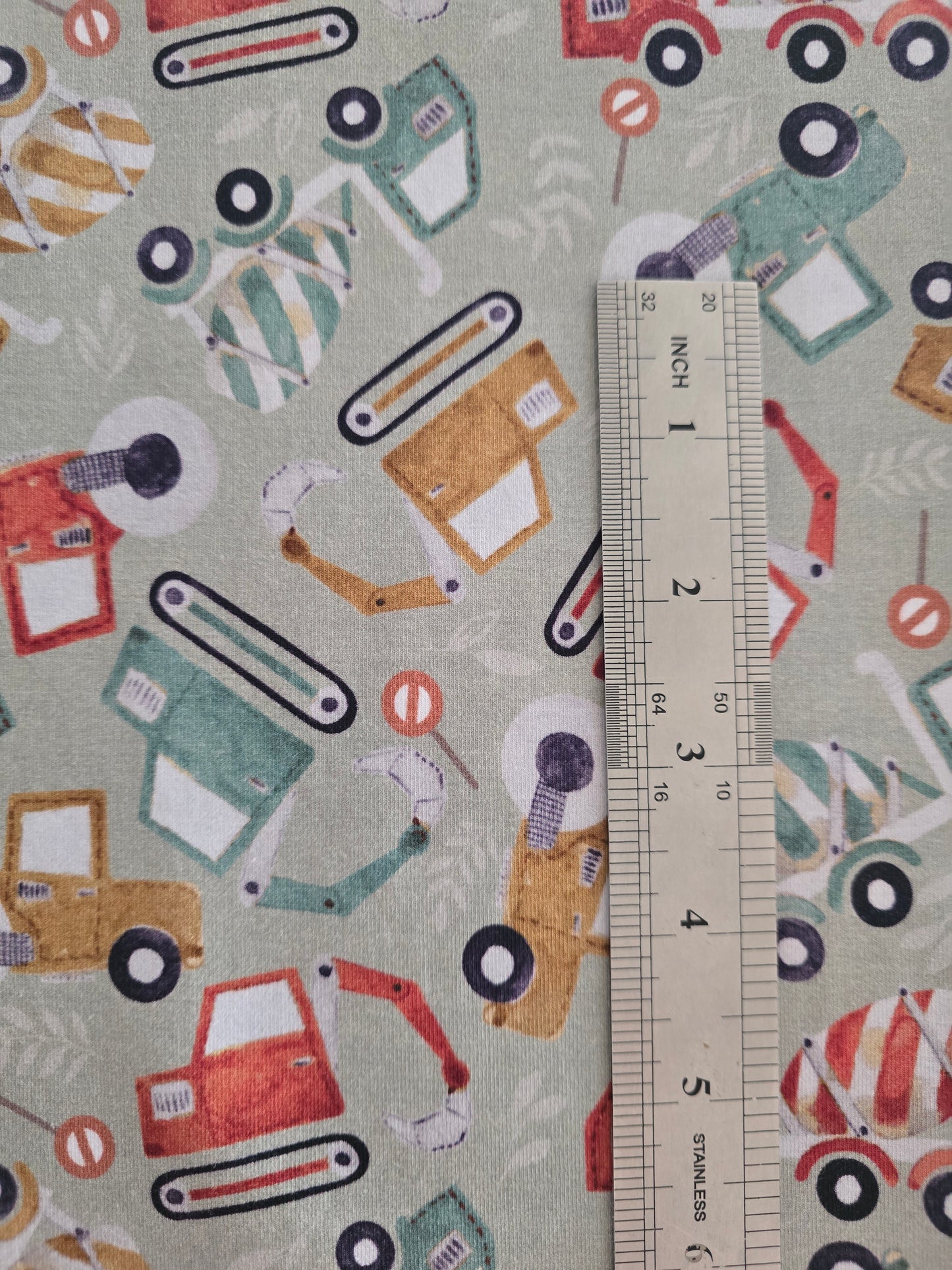 Construction Green - Cotton Lycra Knit 220