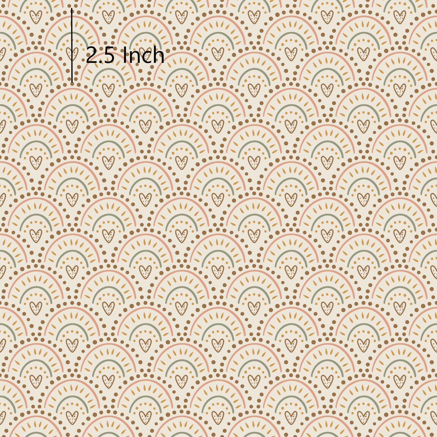 November Pre Order - Boho Heart Rainbow