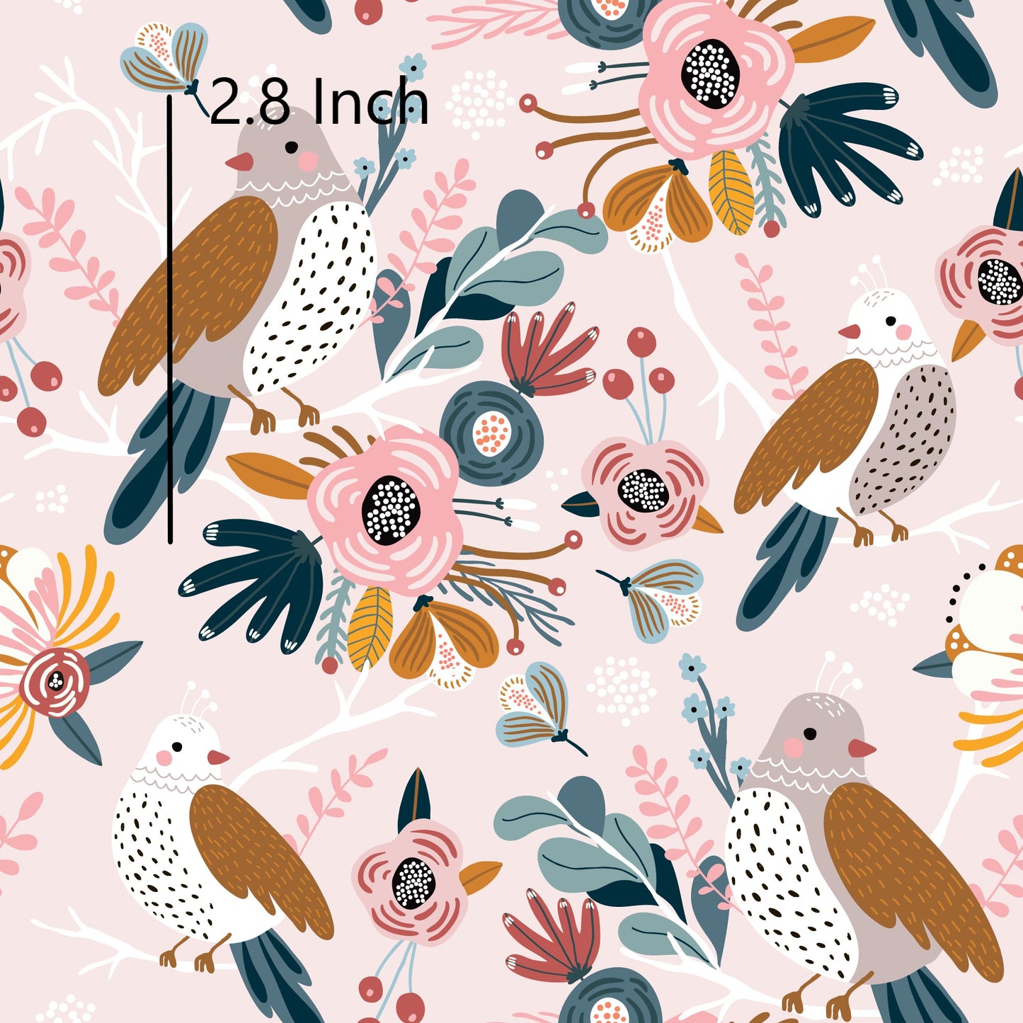 November Pre Order - Pink Floral Birdie
