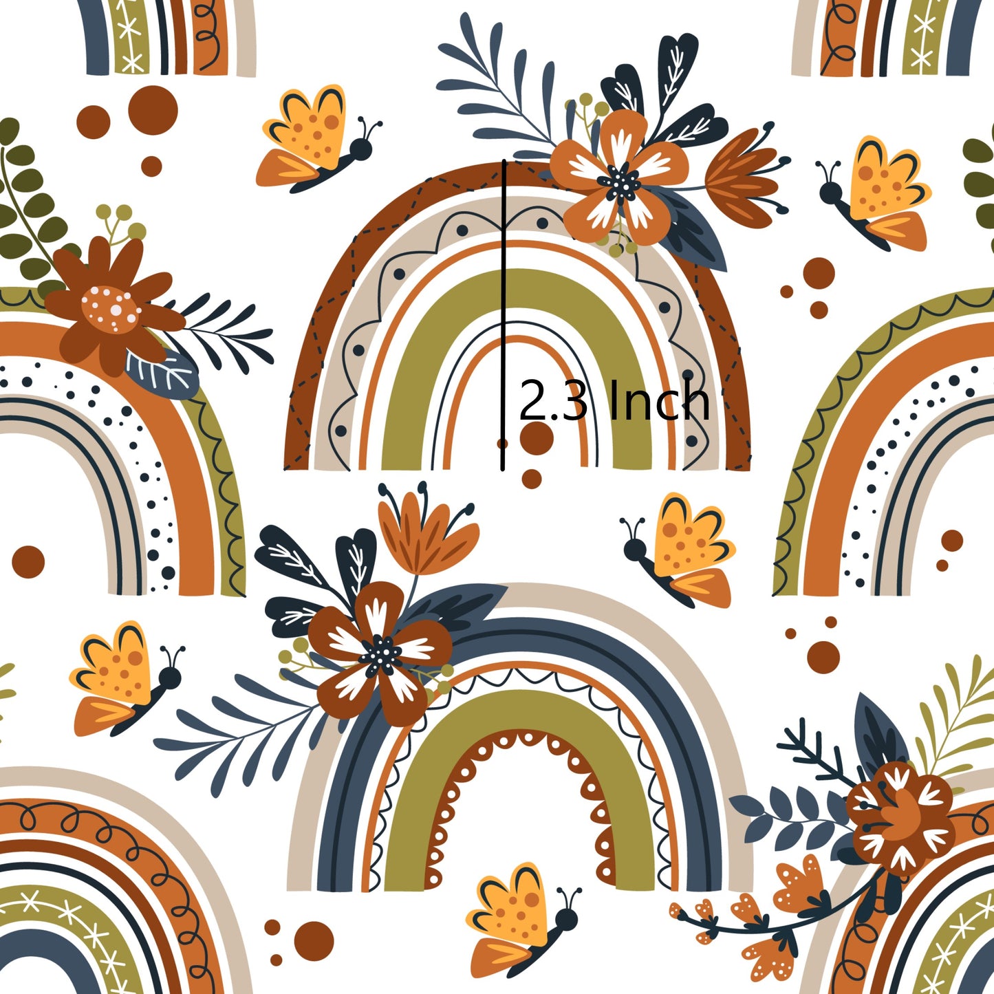 July Pre Order - Olive Floral Rainbow