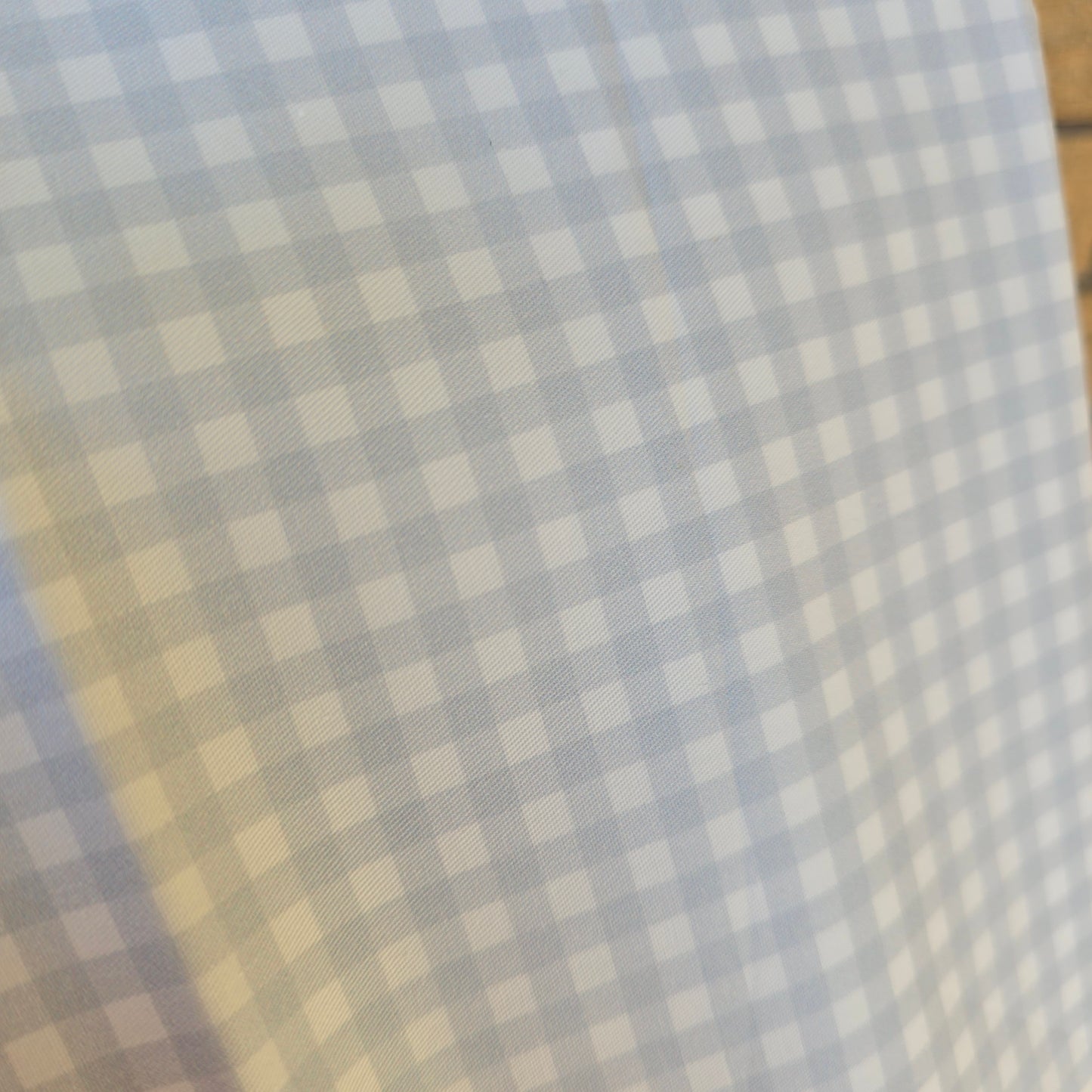 Light Blue Gingham small - Woven Cotton Fabric