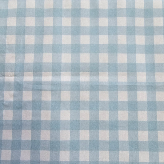 Baby Blue Gingam Gingham 0.5"- Woven Cotton Fabric