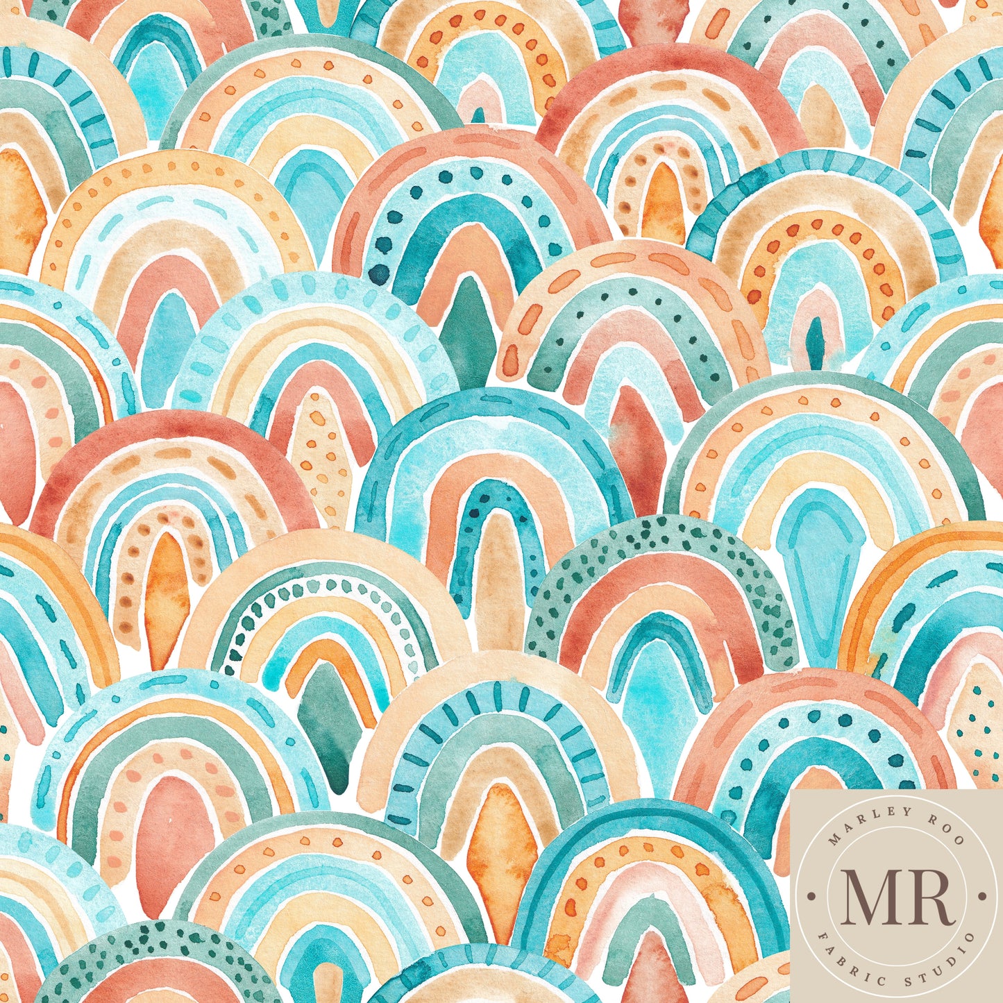 November Pre Order - Aqua & Mustard Rainbows