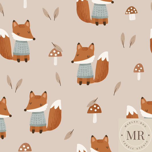 Autumn Fox - PUL Fabric