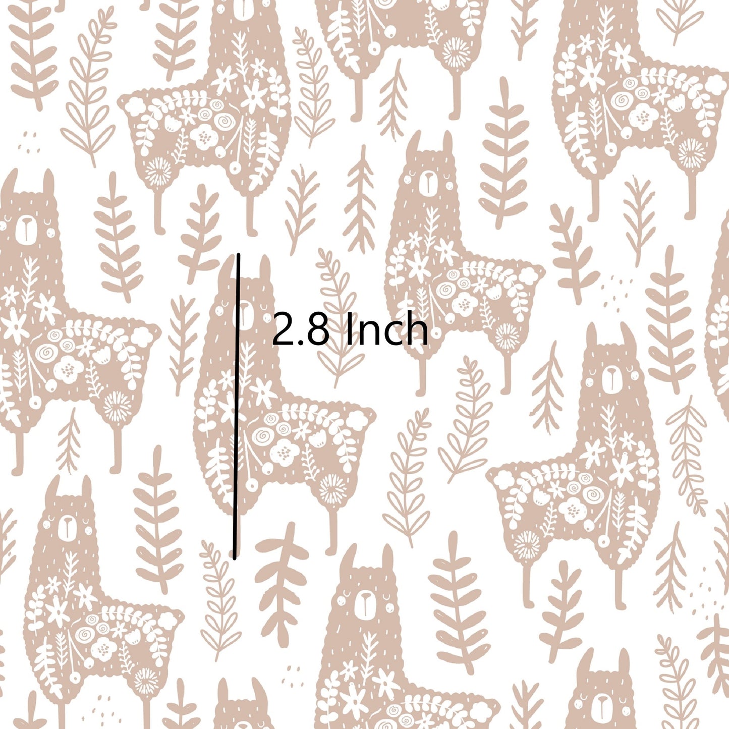 Lily Llama - Woven Cotton Fabric