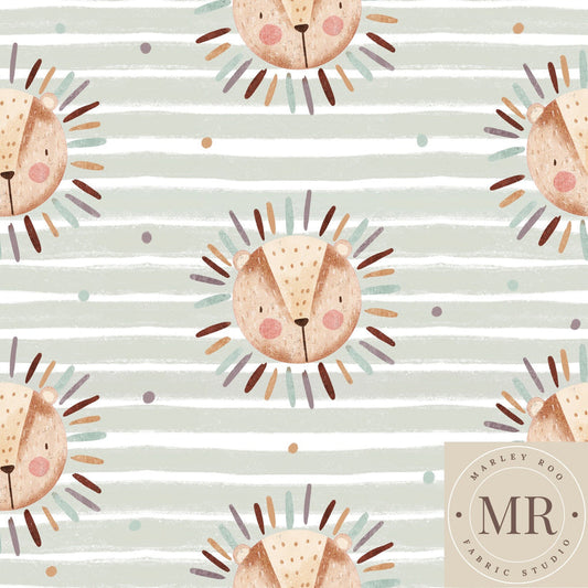 Lion Stripe - Woven Cotton Fabric