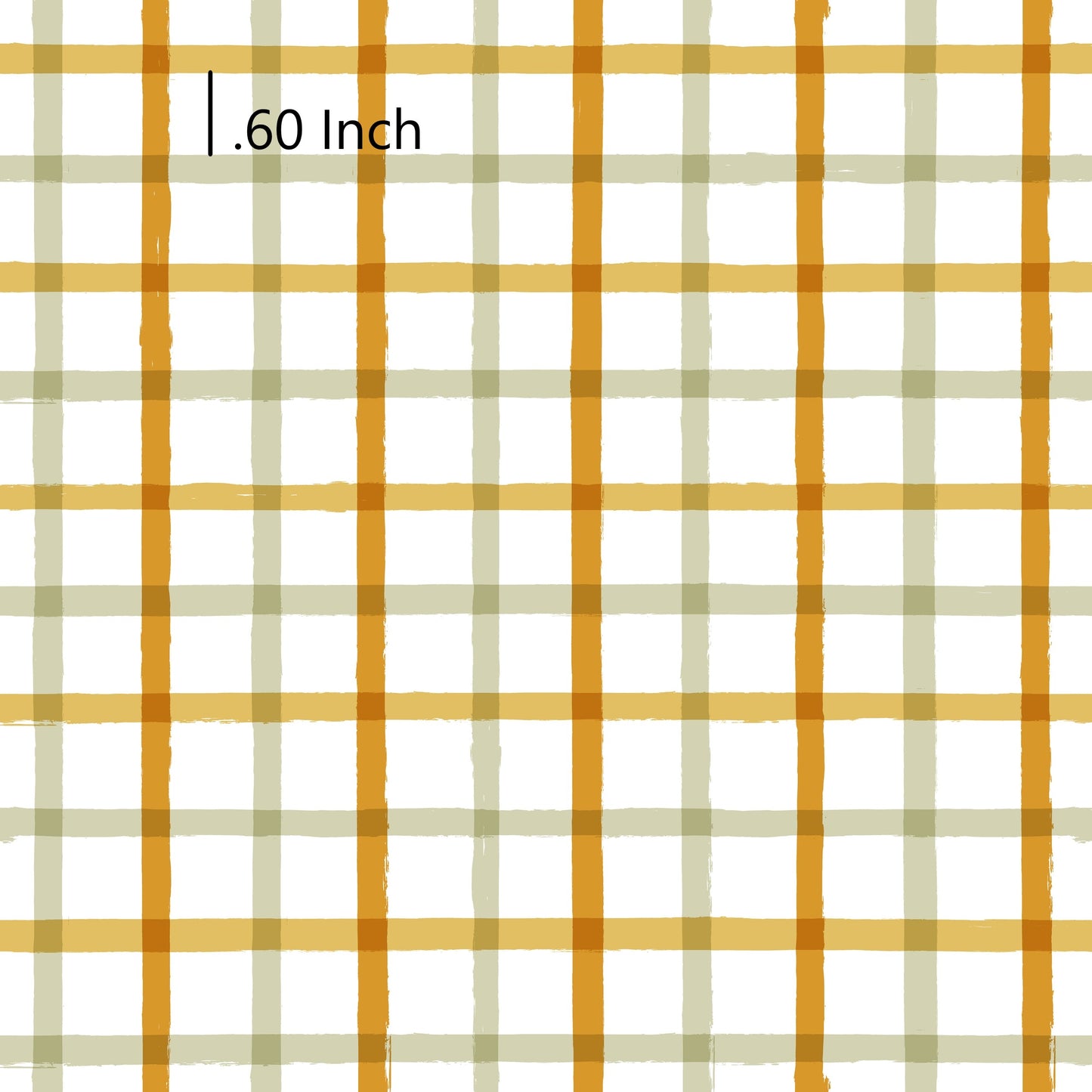 Mustard Olive Plaid - Woven Cotton Fabric (Printed Brighter - Mustard is more orange)