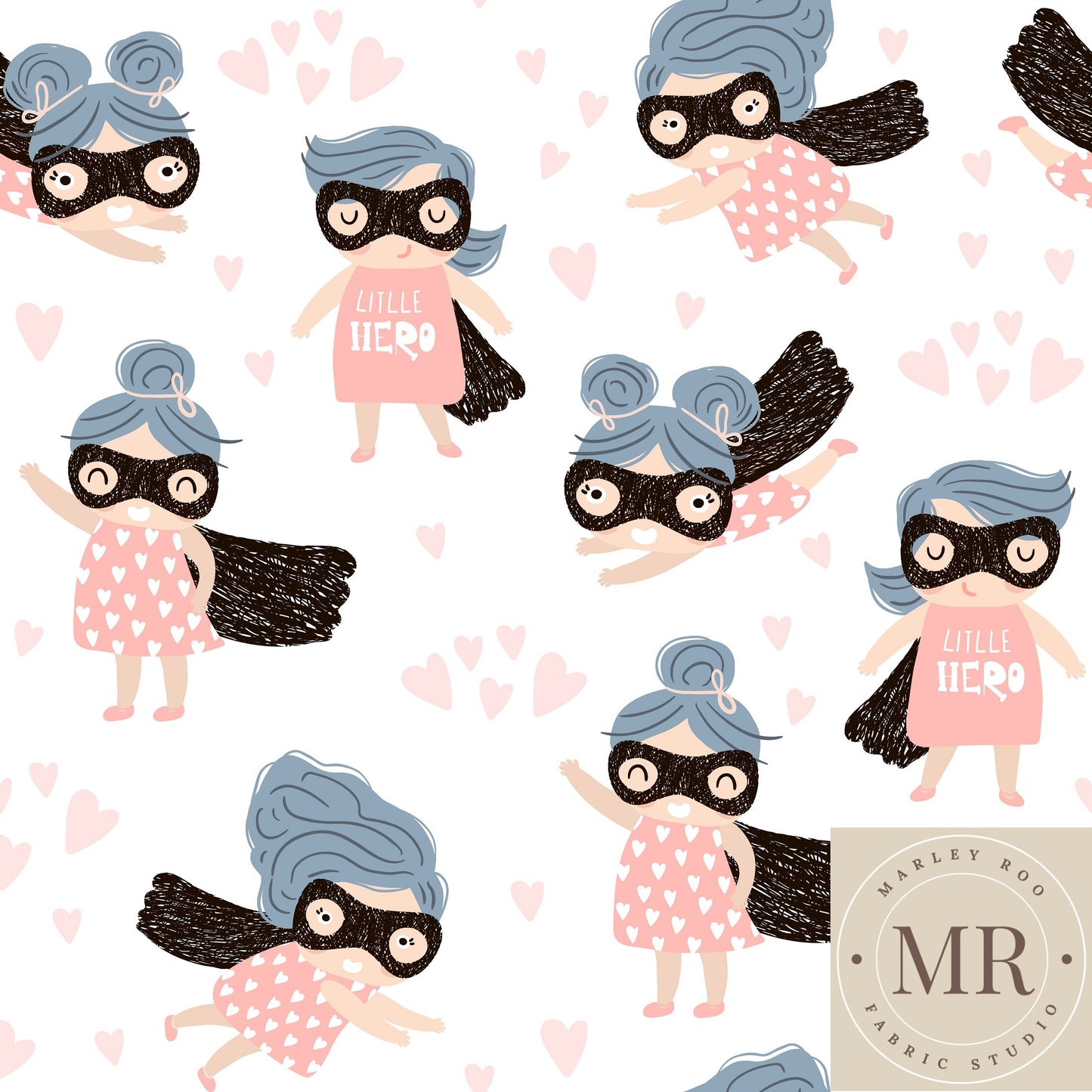 My Little Super Hero - Woven Cotton Fabric
