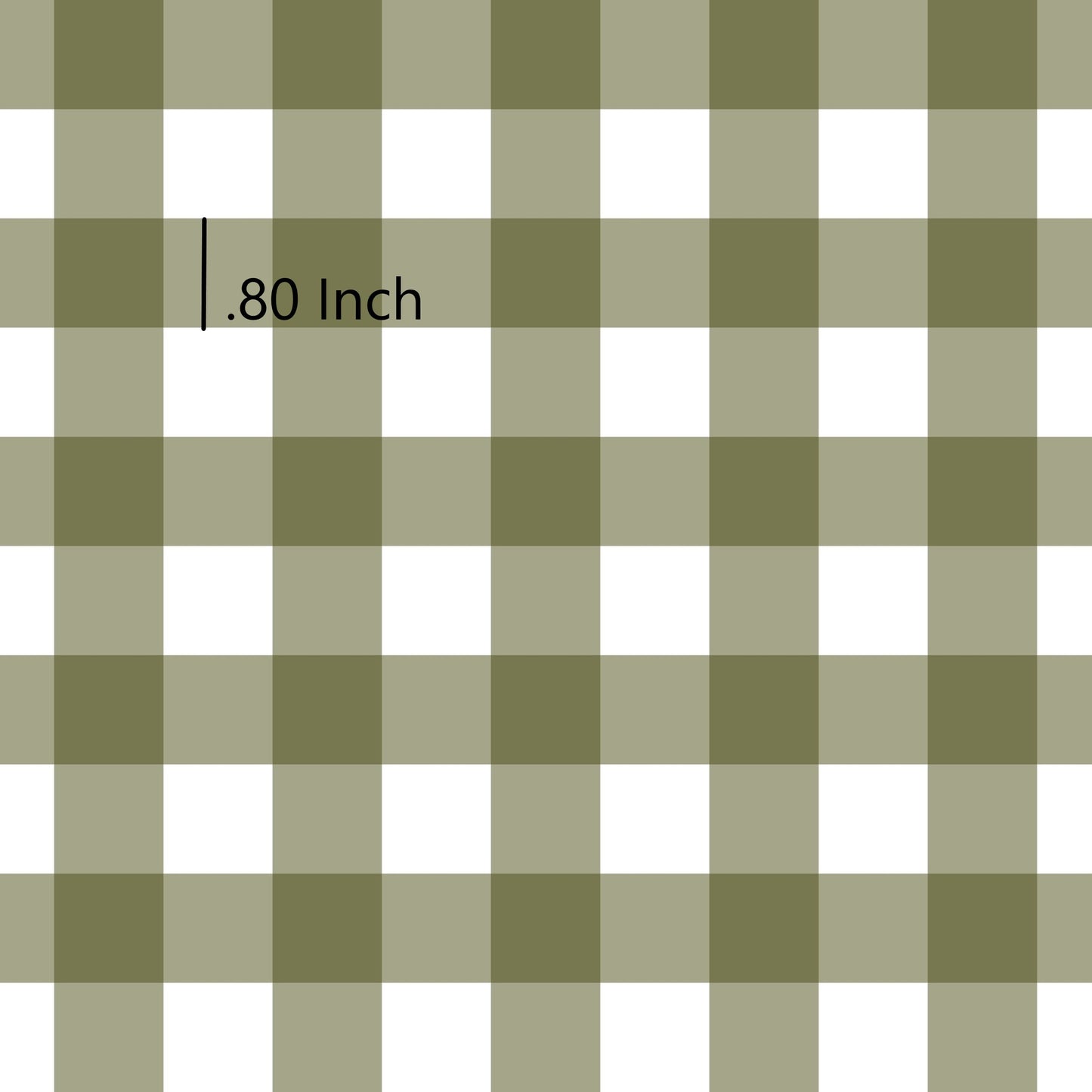 Olive Gingham - Woven Cotton Fabric