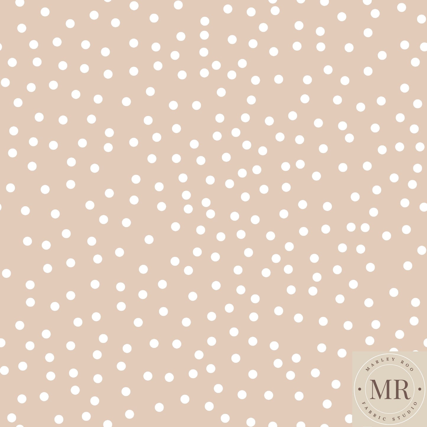 Pink Polka Dots - Woven Cotton Fabric