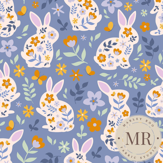 November Pre Order - Purple Floral Bunnies