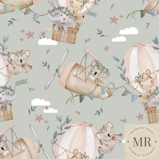 Kiki Koala & Friends - Woven Cotton Fabric