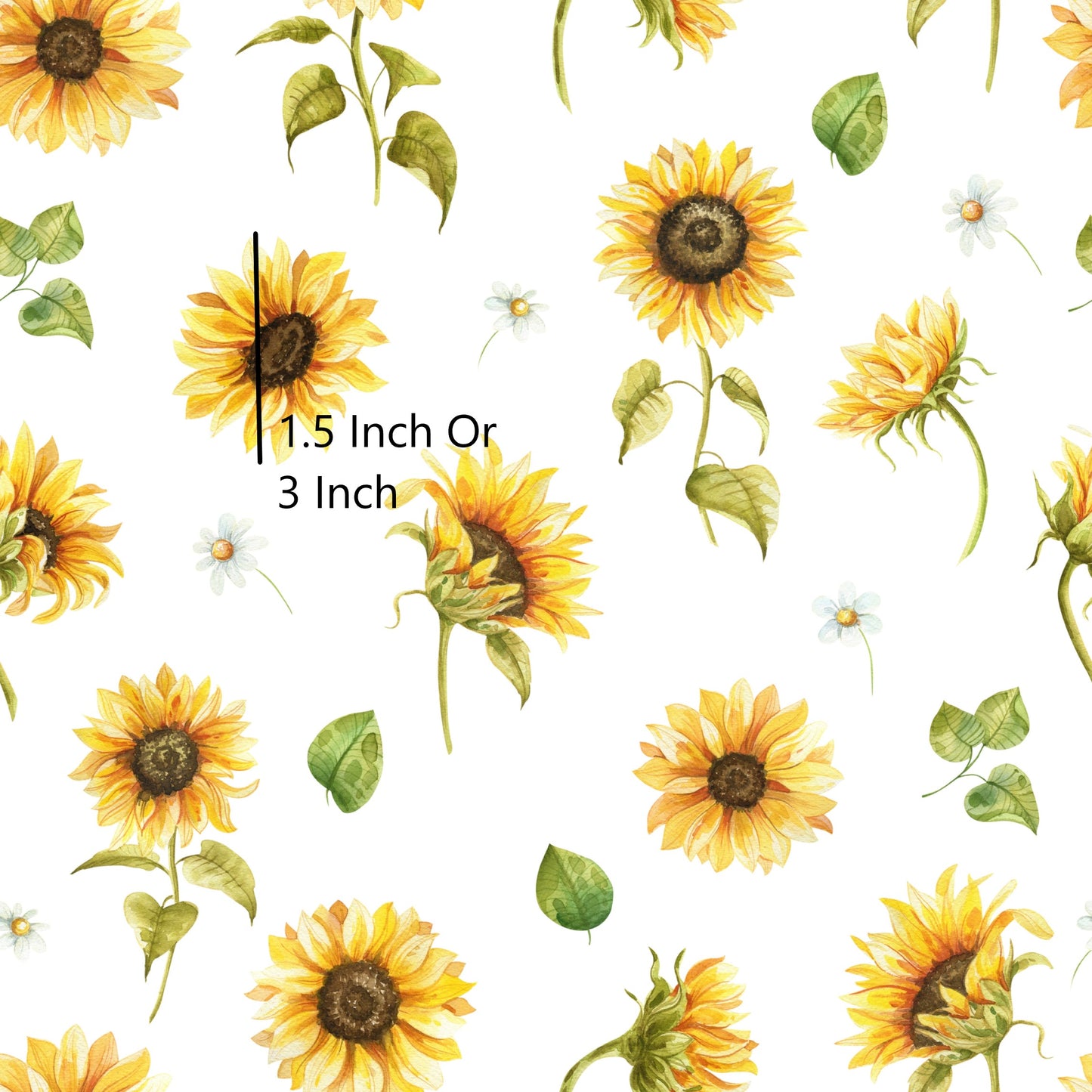 Sunny 3 Inch - Woven Cotton Fabric (printed brighter)