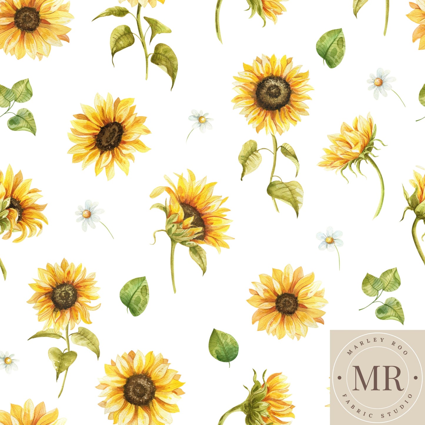 Sunny 3 Inch - Woven Cotton Fabric (printed brighter)