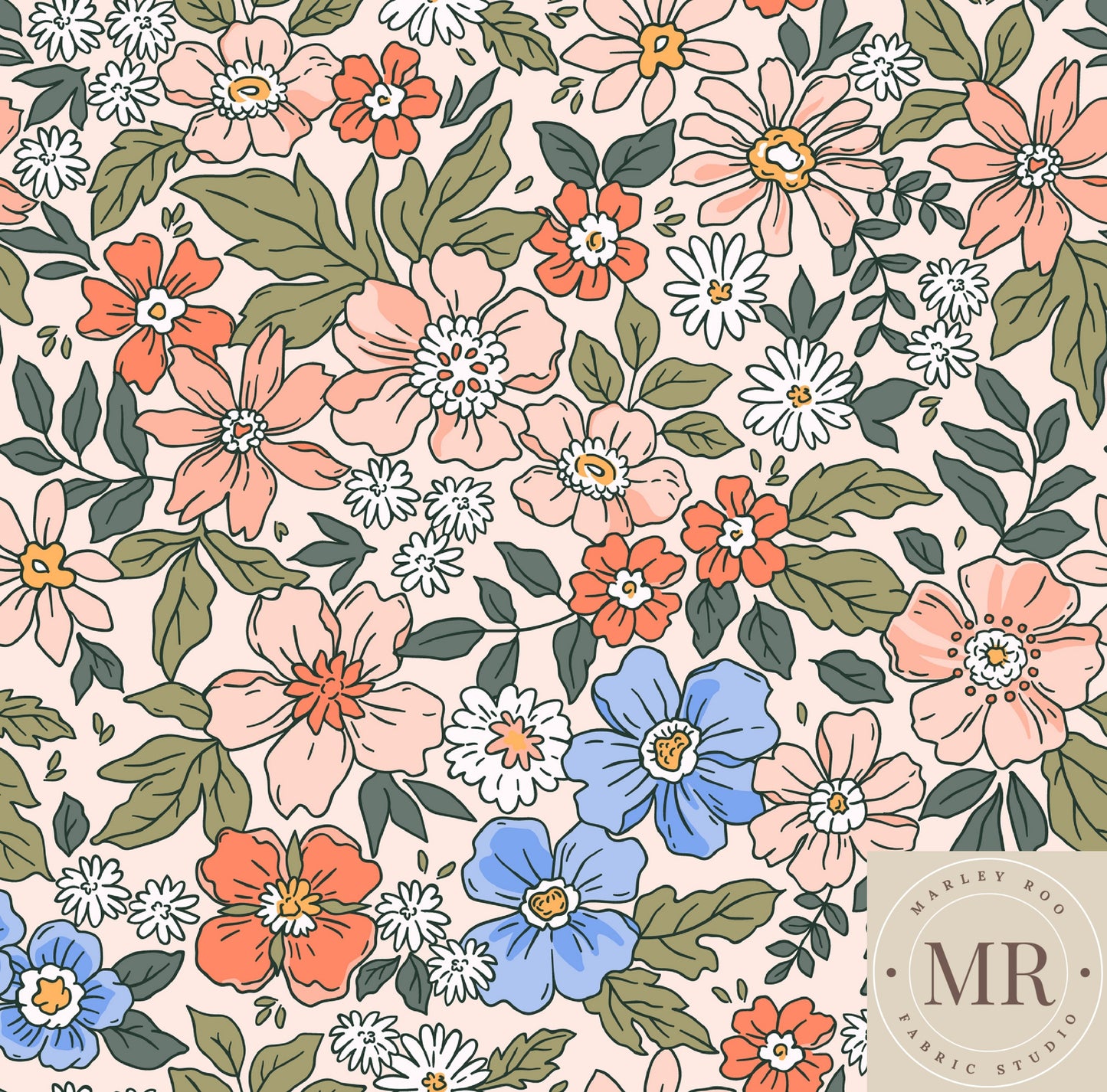 Vintage Bloom - Cotton Lycra Knit 220