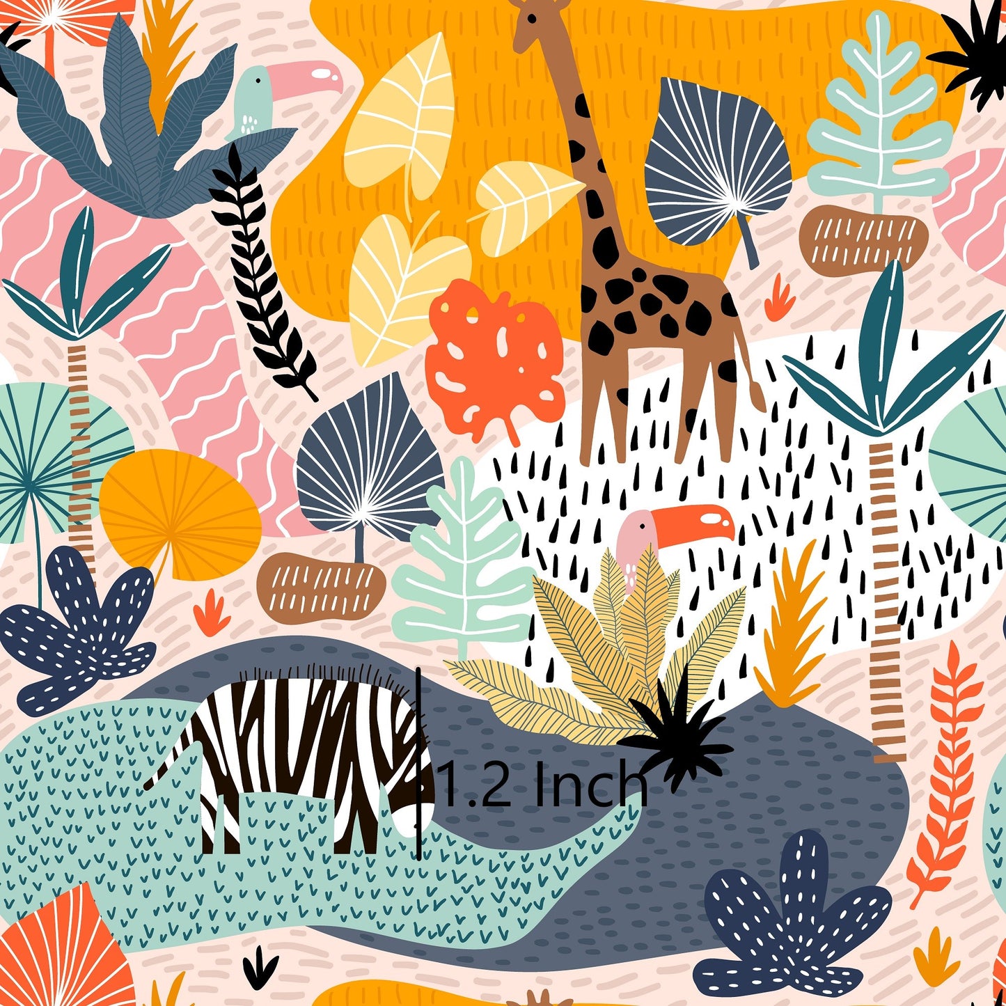 Vivid Jungle - Woven Cotton Fabric