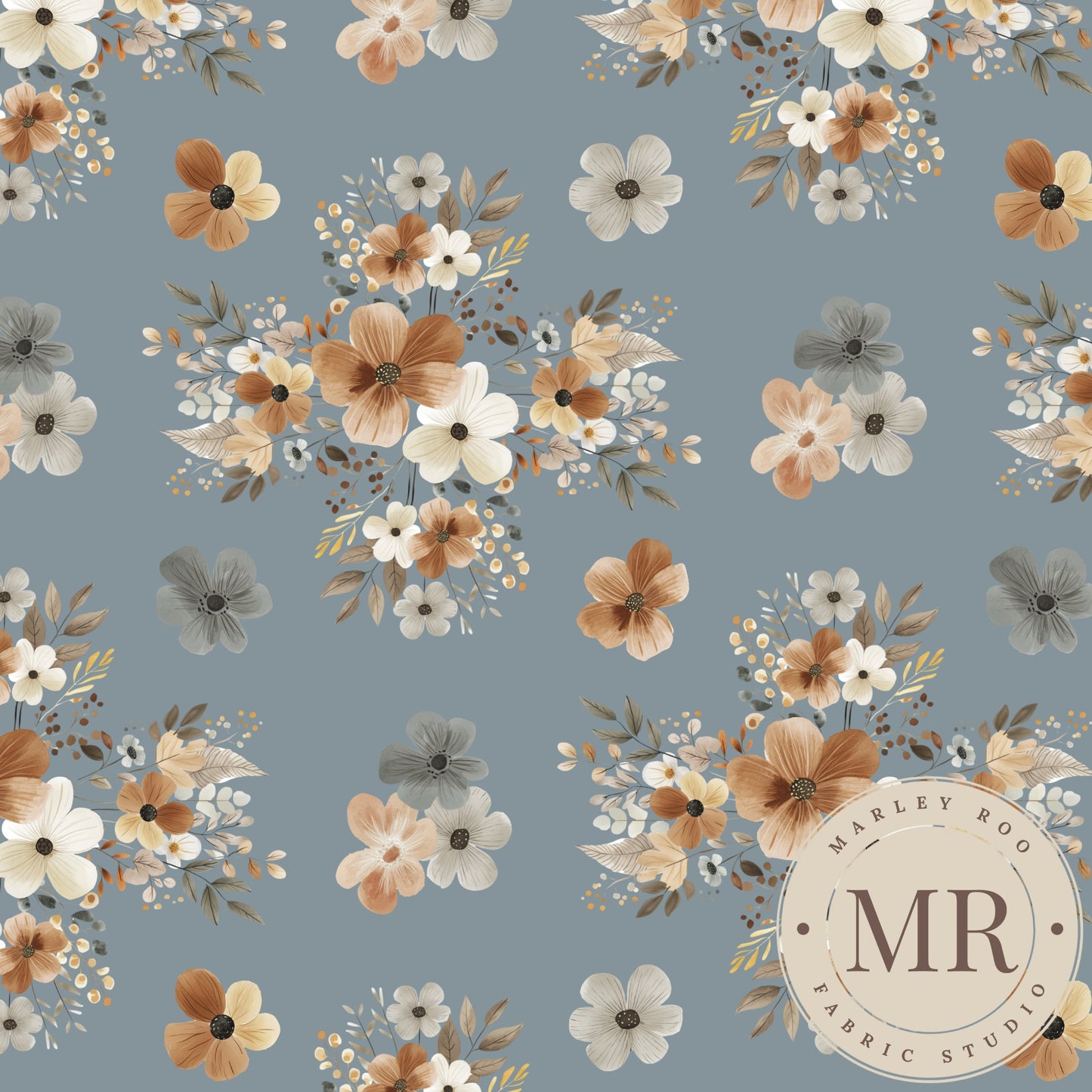 November Pre Order - Autumn Floral - Duck Egg