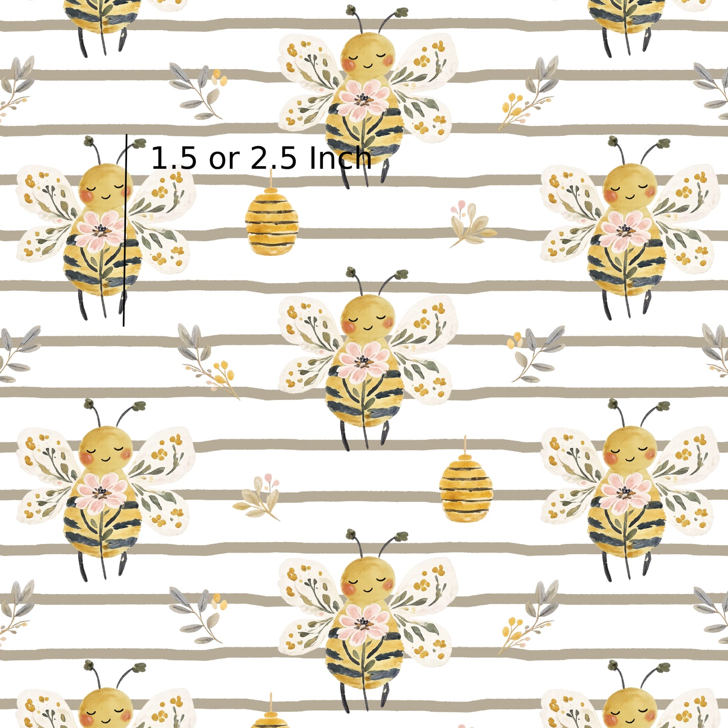 June Pre Order - Buzzy Bees Olive Stripe