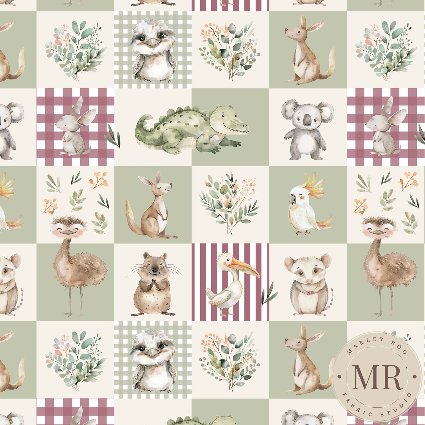 November Pre Order - Aussie Animal Check - Meadow