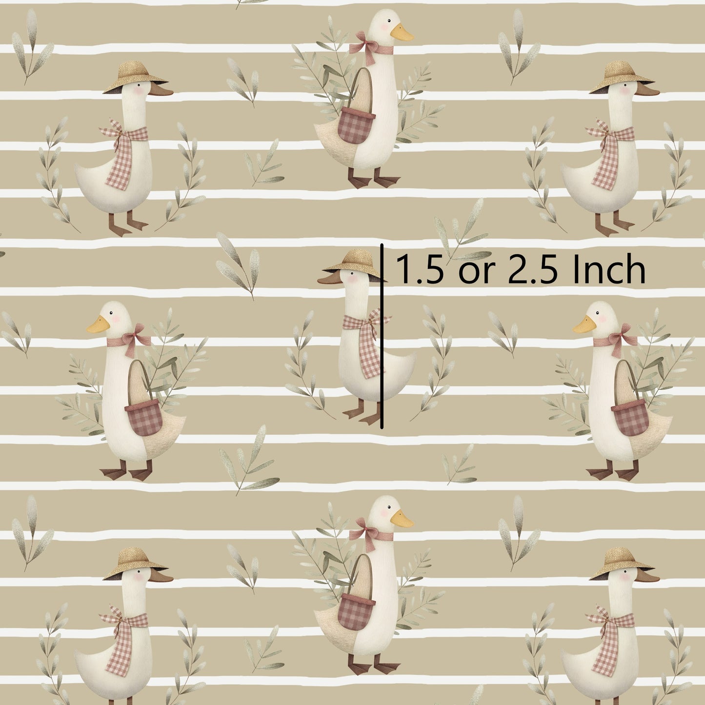 November Pre Order - Cottage Duck - Latte Stripe