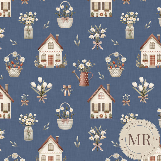 May Pre Order - Cottage Floral - Cornflower