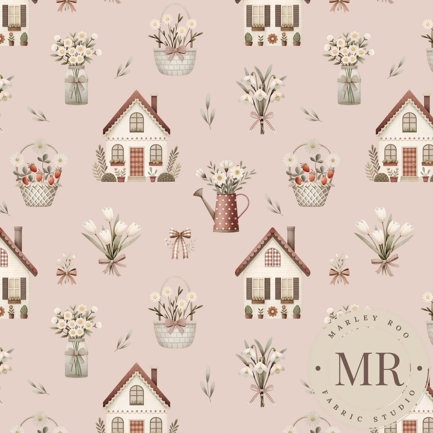 November Pre Order - Cottage Floral - Blush