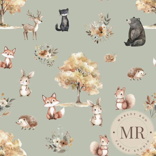 November Pre Order - Woodland Animals - Mint