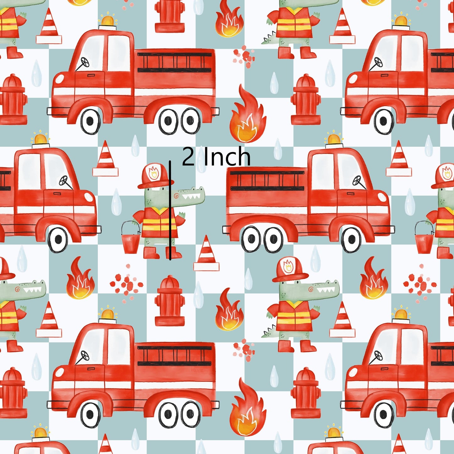 November Pre Order - Fire Croc Blue Check