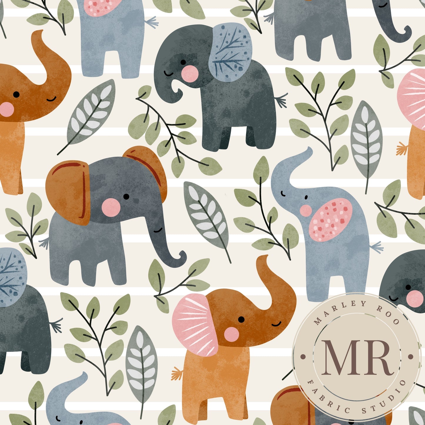 July Pre Order - Floral Elephants