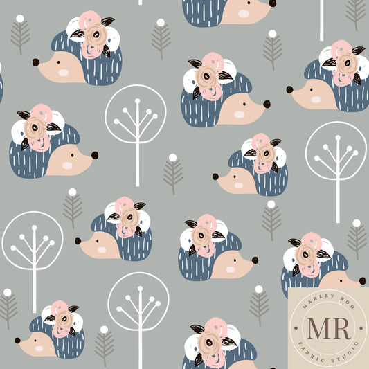 May  Pre Order - Floral Hedgehog