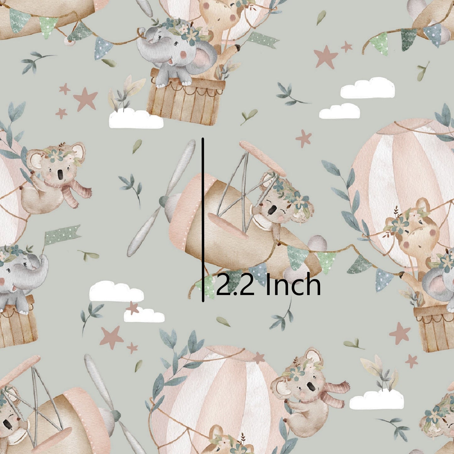 Kiki Koala & Friends - Woven Cotton Fabric