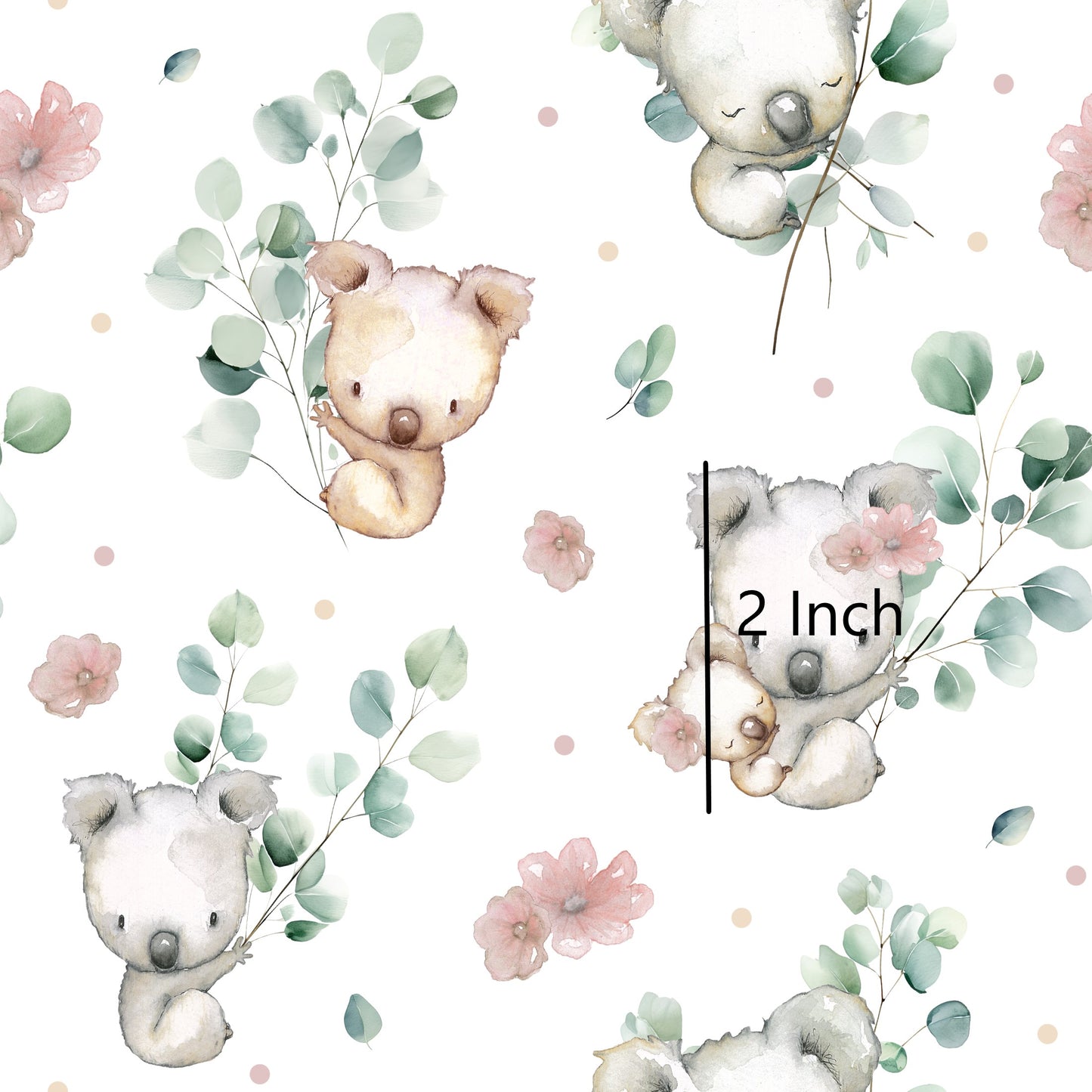 November Pre Order - Koala Eucalyptus  - polka Dot