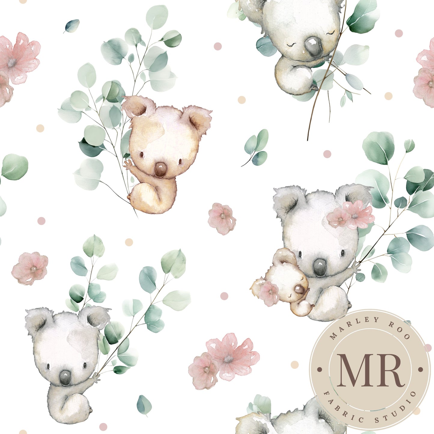 November Pre Order - Koala Eucalyptus  - polka Dot