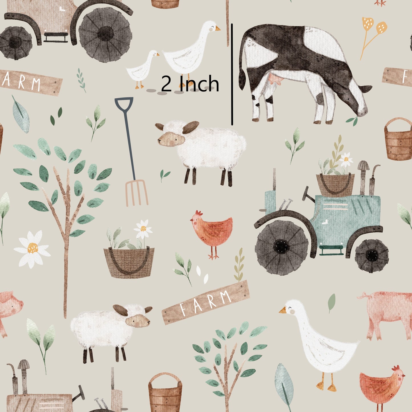 On The Farm - Woven Cotton Fabric