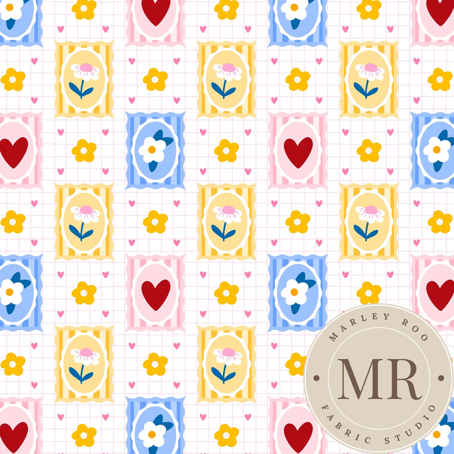 August Pre Order - Hearts & Flowers Check