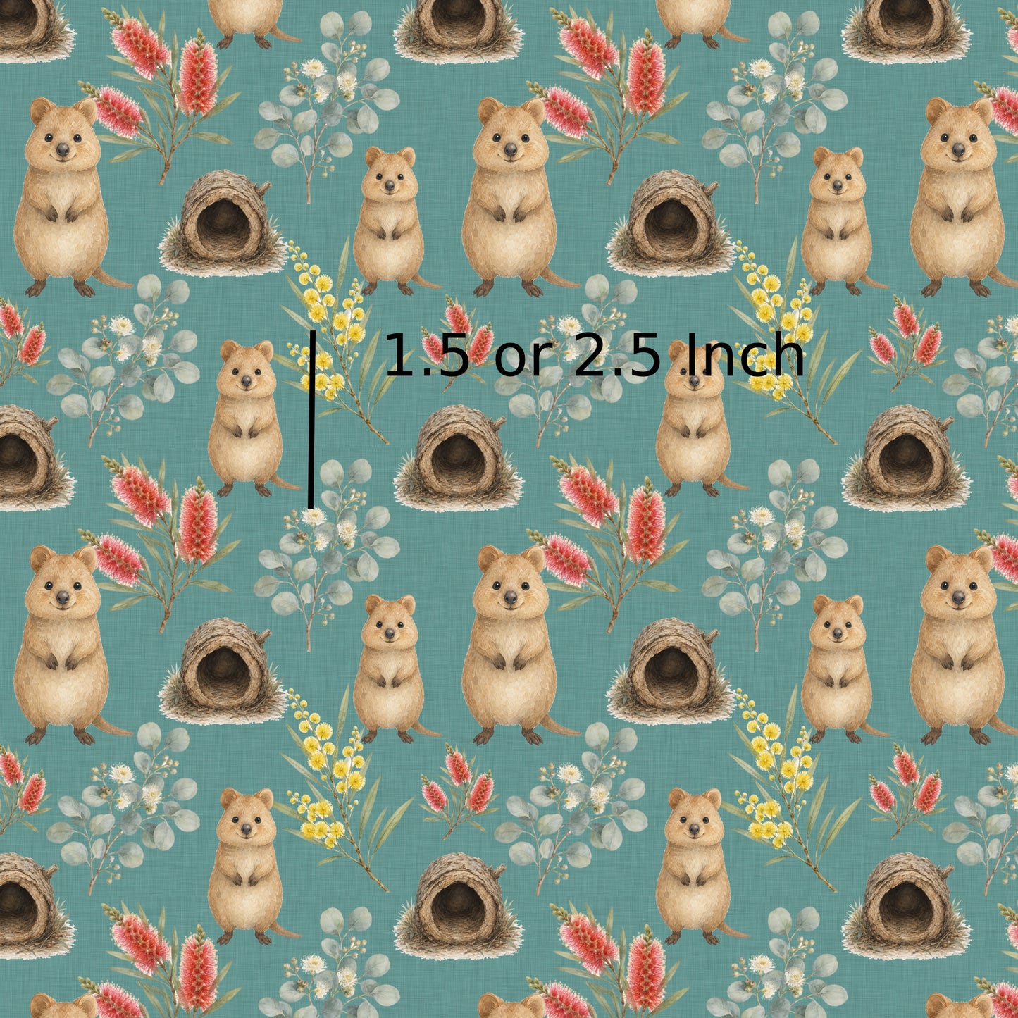 September Pre Order - Floral Quokka - Green