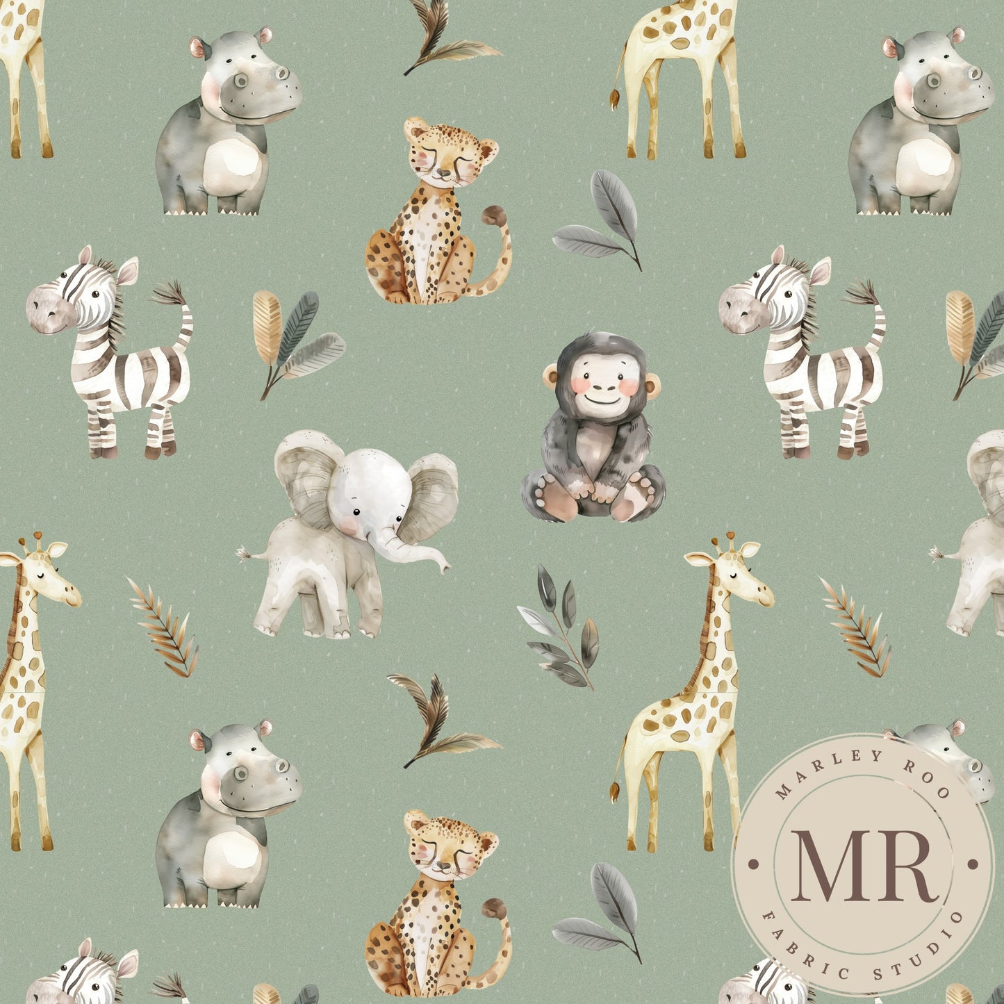 November Pre Order - Safari Babies - Mint