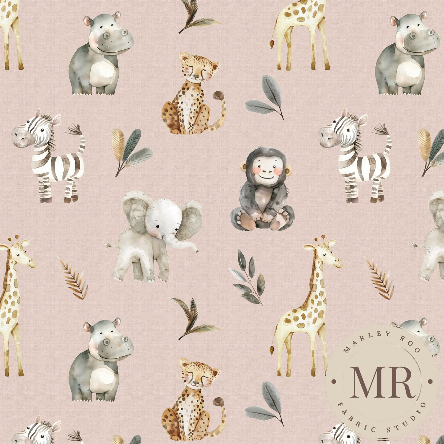 November Pre Order - Safari Babies - Pink