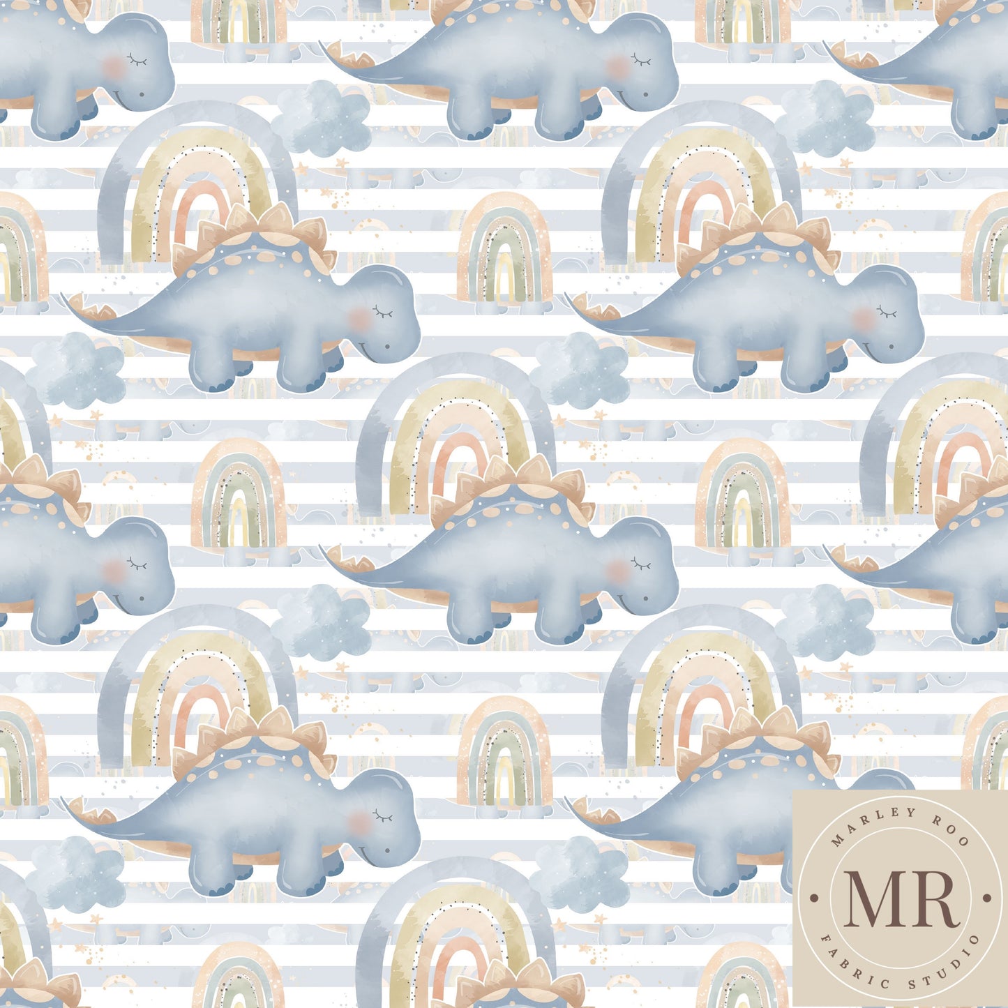 November Pre Order - Dino Rainbow Stripe