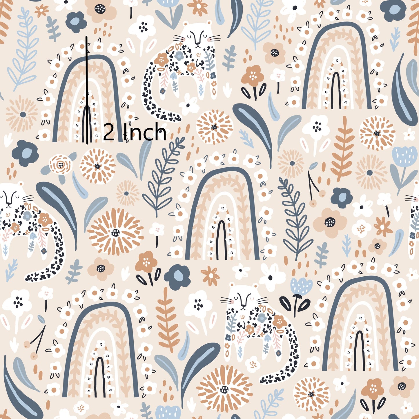 November Pre Order - Floral Rainbow & Cats - Pink