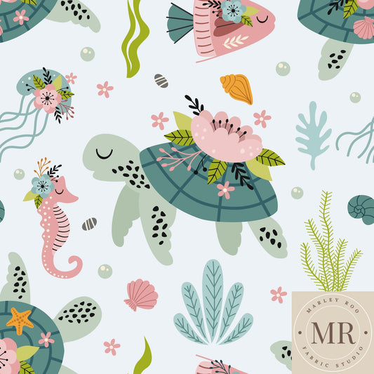 May Pre Order - Floral Turtle