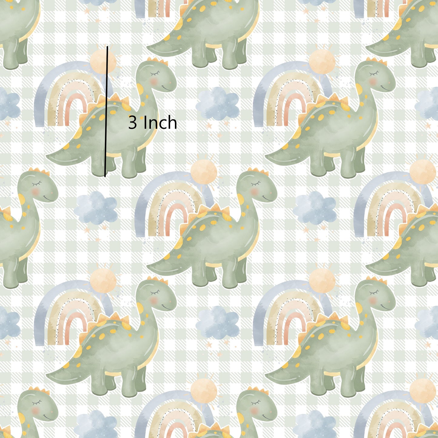 May Pre Order - Gingham Dino